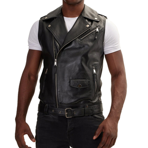 Chaleco de Cuero para Hombre, Estilo Motero, Ajustado, Transpirable, Estilo Urbano, para Invierno, 2025 - Product Image 6