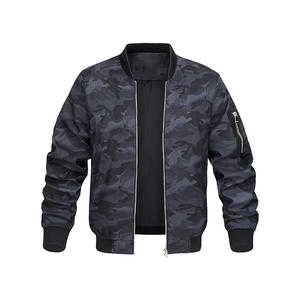 Chaqueta de vuelo de béisbol con logotipo personalizado unisex de alta calidad, chaquetas de bombardero de talla grande, chaqueta universitaria - Product Image 2