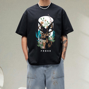 Camiseta Oem de gran tamaño Valley, camiseta transpirable de algodón pesado, Camiseta deportiva ajustada para hombre en blanco Vintage personalizada para hombre - Product Image 3