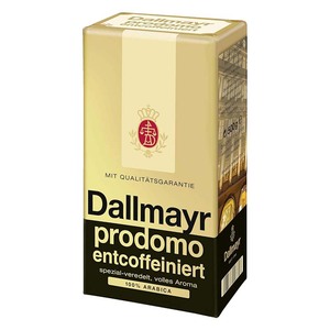Café décaféiné Prodomo de qualité supérieure Dallmayr 500g café moulu allemand de qualité supérieure arôme riche mélange de goût lisse - Product Image 3