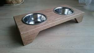 Venta al por mayor de cuencos de madera ecológicos para mascotas, comederos elevados hechos a mano para mascotas y animales, directamente desde Vietnam - Product Image 6