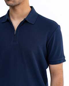 Polo de algodón para hombre con botón Polo de algodón y ropa de exterior Polo de negocios de aspecto informal - Product Image 3