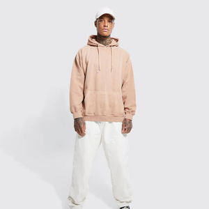 Sweat à capuche pour homme tendance, lavage à l'acide, logo personnalisé, 100% coton, pull vintage, sweats à capuche lavés, poids lourd, vierge pour homme - Product Image 5