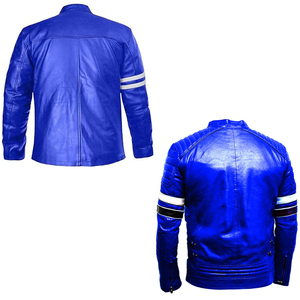 Veste en cuir pour hommes en fourrure véritable bombardier en peau de mouton veste pour hommes en cuir véritable et coque personnalisée pour l'hiver - Product Image 4