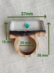 Porte-serviettes en bois et résine fabriqué à la main pour le cadre de table rustique fêtes de mariage hôtel salle à manger élégant Fusion Look - Product Image 6