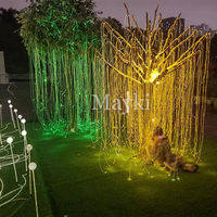 Arbre d'avatar brillant coloré allumant l'arbre extérieur de fibre optique de LED allume l'arbre de Noël à fibre optique variable de couleur