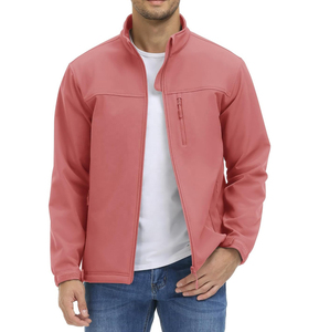 Chaqueta Softshell para Hombre, Nueva Colección 2024, Diseño Casual Sólido con Tela de Forro Polar Ligero OEM para Senderismo al Aire Libre - Product Image 4