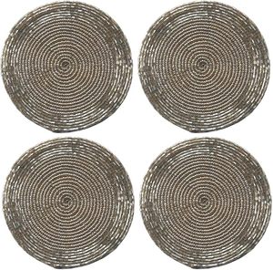 Best-Themed Design Glass Beads <b>Table</b> <b>Coaster</b> Party and Function Tableware Decorative Beast for Mats & Pads - Product Image 1