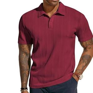 Camiseta Polo de manga corta de color sólido para hombre, estilo de comercio exterior de negocios, vestido deportivo - Product Image 1