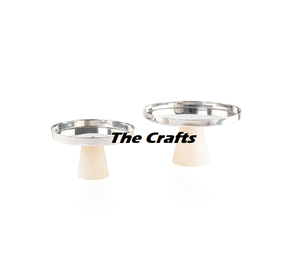 Stainless Steel And Resin <b>Cake</b> <b>Stand</b> <b>Set</b> Of 2 Round Shape Size <b>Cake</b> <b>Stand</b> For Party And Events Tableware Use - Product Image 1