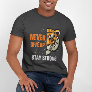 เสื้อยืดคอกลมแขนสั้นสำหรับผู้ชายแบบทางการผ้าคอตตอน100% 180กรัมน้ำหนักผ้าทอแบบไม่ทอทำจากเส้นใยไม้ไผ่ - Product Image 1