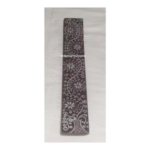 Modern Decorative Carving Design Handmade Work Glossy Soapstone <b>Incense</b> <b>Stick</b> Rectangular Shape <b>Holders</b> For Worship Purpose - Product Image 1