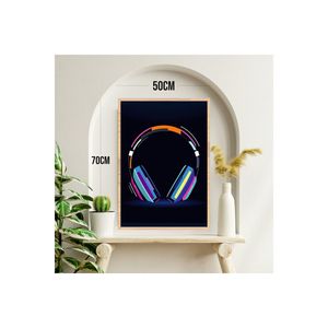 Large Size 70x50cm MDF Table with Colorful Faded Quality Printing <b>Frame</b> Music Headset Office Decor & Accessory - Product Image 5
