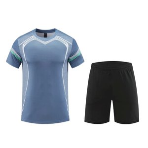Uniforme de Tennis en matériau souple confortable pour hommes ensemble de maillot de Badminton de Table vêtements d'entraînement chemises Shorts personnalisés TNS 0004 - Product Image 4