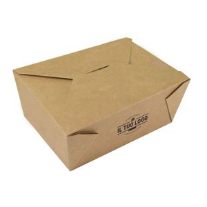 Personalized Economy Paper <b>Lunch</b> <b>Box</b> Havana Mod 16x21.5x9 cm - Product Image 3