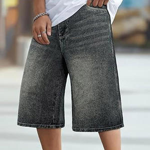 <b>Men</b> Fashion Denim <b>Shorts</b> Low Streetwear Style Ripped Blue Casual <b>Slim</b> <b>Fit</b> Trendy Summer Outfit Wholesale OEM Custom Embroidery - Product Image 2