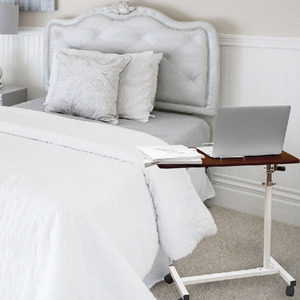 Pratique moderne métal réglable hauteur bureau pliable Compact ordinateur portable Table bureau à domicile école hôpital utilisation - Product Image 2