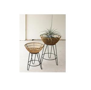 Best Selling Metal Bamboo Handmade <b>Rattan</b> Large Plant Pots <b>Planters</b> Indoor Outdoor Garden <b>Tall</b> <b>Planter</b> Pots <b>Rattan</b> Basket - Product Image 2