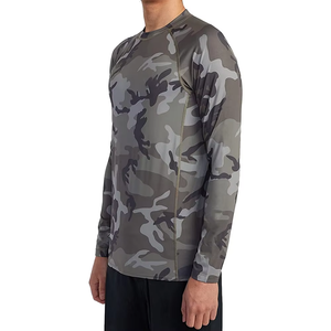Unisex Adult Size Customizable MMA Rash Guard with Polyester/Spandex Blend and Sublimation <b>Printed</b> Designs for Training Needs - Product Image 2