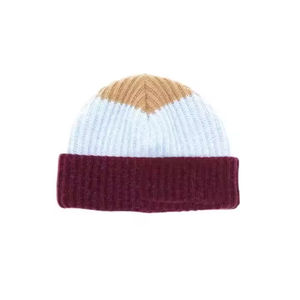 Camouflage Character Soft Knit Breathable <b>Waterproof</b> Beanie Cap Stylish Bows Folded Brim Design Rugged Outdoor Style Cold - Product Image 2