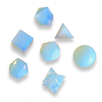 Opalite Crystal Geometry Set Geschnitzter heiliger Naturstein zur Heilung von platon ischen Feststoffen Einzigartige geometrische Formen