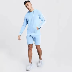 Conjunto de pantalones cortos con capucha de verano de manga larga cómodos de alta calidad, chándales de dos piezas, ropa de calle transpirable para hombres, conjuntos de pantalones cortos con capucha - Product Image 6