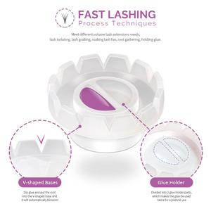 100pcs Volume Lash Fan Blossom Cups Disposable Eyelash Glue <b>Holder</b> Cups for Lash Extension Supplies - Product Image 4
