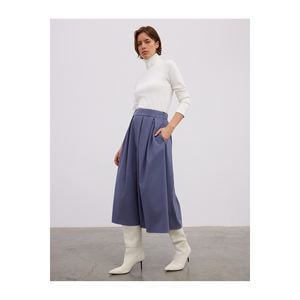 Jupe midi plissée en mélange de viscose douce - Product Image 4