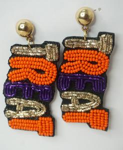 Pendientes de aro de acero inoxidable a la moda para mujer 2025, tendencia superior, patrón Funky Treat, acabado chapado en oro, regalo de Navidad perfecto - Product Image 1