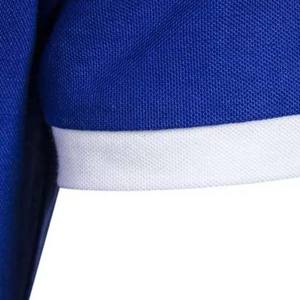 Short Sleeve Summer <b>Men's</b> <b>Polo</b> <b>Shirts</b> High Street Style Cotton Breathable Plus Size Casual <b>Blue</b> Color <b>Man</b> <b>Polo</b> <b>Shirt</b> 220g - Product Image 5