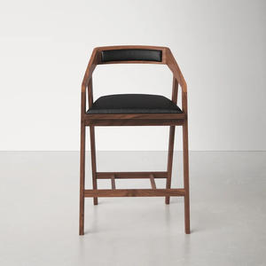 Chaise de bar moderne pour usage intérieur et extérieur avec structure en métal et repose-pieds pour restaurant, café, hôtel et mobilier de bar - Product Image 2