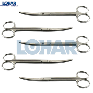 Ensemble d'instruments chirurgicaux professionnels en acier inoxydable certifiés CE, 5 pièces, ciseaux Mayo, instruments de dissection à 6 pointes émoussées - Product Image 1