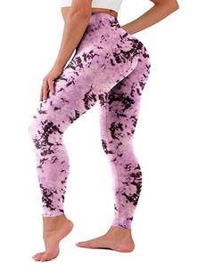 Leggings de yoga de cintura media para mujer, con estampado liso, elásticos, de longitud completa, extrasuaves, transpirables, ecológicos, para entrenamiento diario. - Product Image 1