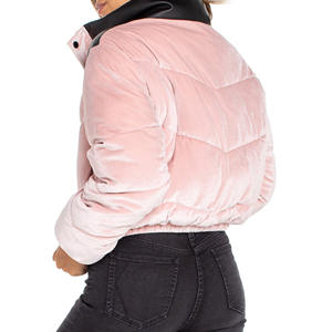 New Arrival <b>Women's</b> Breathable Crop Top Short Bubble Jacket Cropped Boxy Puffy Quilted <b>Winter</b> <b>Coats</b> For <b>Women</b> - Product Image 6