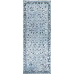 Vintage Grey Black Hand Knotted Wool Rugs Floral-Abstract Pattern Rectangle Living Room <b>Carpet</b> Plush Height for Home Hallway Use - Product Image 1