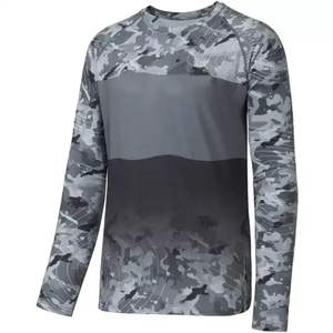 Camisas de pesca de manga larga de camuflaje personalizadas 2025, protección UV, ropa deportiva de lona transpirable de secado rápido, función impermeable para invierno - Product Image 1