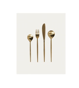 Decorative floral stem metal cutlery <b>set</b> designed for elegant <b>tea</b> <b>parties</b> cultural gatherings and holiday dinners - Product Image 4