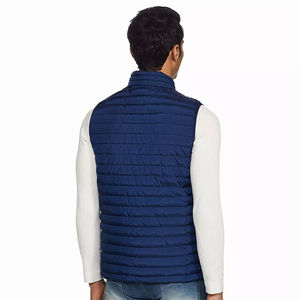 Gilet matelassé léger pour homme, personnalisé, sans manches, imperméable, écologique, chaud, rembourrage en coton, pliable, hiver - Product Image 2
