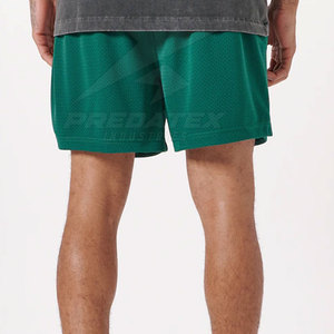 Pantalones Cortos Deportivos de Malla de Alta Calidad para Hombre, Color Personalizado, 100% Poliéster, Cintura Media, para Verano - Product Image 3