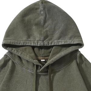 Sudadera con Capucha Lavada al Ácido Personalizada para Hombre, Ropa Urbana Estampada con Capucha, 100% Algodón, Forro Polar Impermeable para Invierno - Precio Económico - Product Image 6