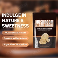 Complément alimentaire quotidien Vitahealthy à base d'extrait de champignon en formule sans sucre à l'allulose pour le bien-être, gommes à l'allulose aux champignons