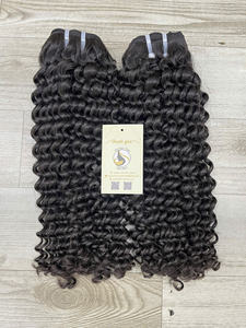 Meilleure vente 100% paquets vietnamiens vierges de luxe ondulés humides Kinky Straight Loose Deep Wave Jerry Curl Yaki Super Double Drawn - Product Image 4