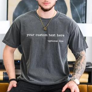 Camiseta personalizada de alta calidad para hombre, 100% algodón, sublimación, camisetas de ocio en blanco, camisetas deportivas con logotipo de transferencia de calor para hombre - Product Image 1