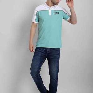 T-shirt en piqué doux de haute qualité avec logo brodé polos d'été respirants uniformes imprimés décontractés T-Shirts vierges de golf - Product Image 6