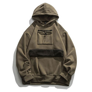 Nuevo 2024 última Sudadera con capucha multibolsillo personalizada hombres moda bolsillo frontal Sudadera con capucha con bolsillo oculto - Product Image 2