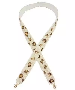 Cinturón bordado con patrón, cinturones con cuentas hechos a mano, correas de guitarra de longitud personalizada y monedero de estrella con bordado de MD HANDICRAFTS - Product Image 1