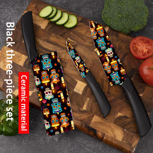 Juego de Cuchillos de Chef Profesionales con Hoja de Cerámica Superafilada y Mango de Plástico, 9 Piezas para Acampar al Aire Libre, Entrega Rápida, Ebay - Product Image 4