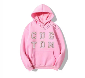 Sudaderas con capucha de chenilla bordadas personalizadas para hombre con logotipo, elección perfecta para equipos y eventos de marcas - Product Image 4