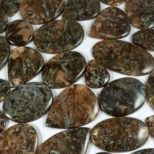 Lot en gros de cabochons en agate naturelle en forme de bâton, pierres semi-précieuses et de guérison - Product Image 1