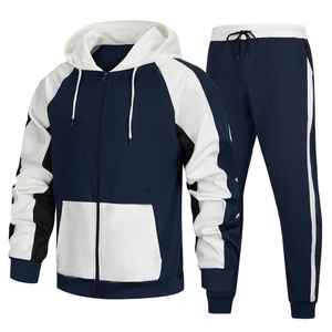 Conjunto Deportivo Premium Estampado para Hombre, 2 Piezas, Sudadera con Capucha y Pantalones Deportivos, Bloques de Color, 100% Algodón - Product Image 5